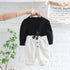 Spring and Autumn Girls Long Sleeve Set Two-Piece Set